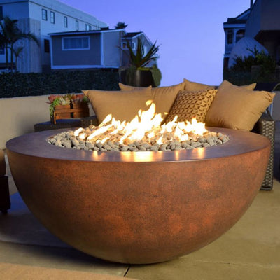 Grand Effects Legacy 48" Round Concrete Gas Fire Pit-Patio Pelican