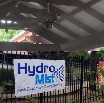 HydroMist 4 CentraMist Ceiling Mount Fans with Mist Pro32 Pump Package-Patio Pelican
