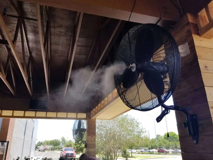 High Pressure Misting Outdoor Mist Cooling System High-Pressure Misting Systems Advanced Misting Systems