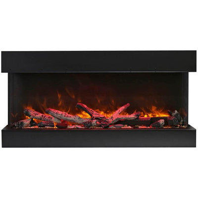 Remii 30" Bay Slim Built-In 3-Sided Indoor/Outdoor Electric Fireplace-Patio Pelican