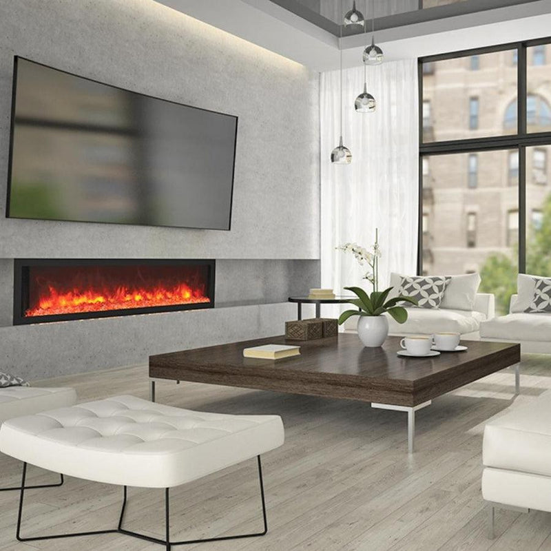 Remii 45" Deep Built-In Indoor/Outdoor Electric Fireplace-Patio Pelican