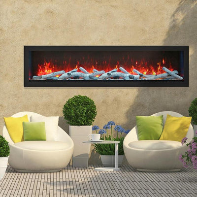 Remii 55" Deep Built-In Indoor/Outdoor Electric Fireplace-Patio Pelican