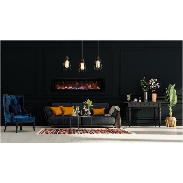 Remii 65" Deep Built-In Indoor/Outdoor Electric Fireplace-Patio Pelican