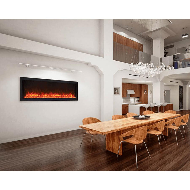 Remii 65" Extra Slim Built-In Indoor/Outdoor Electric Fireplace-Patio Pelican