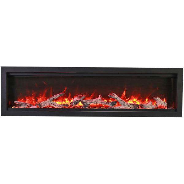 Remii WM 100" Clean Face Built-In Indoor/Outdoor Electric Fireplace-Patio Pelican