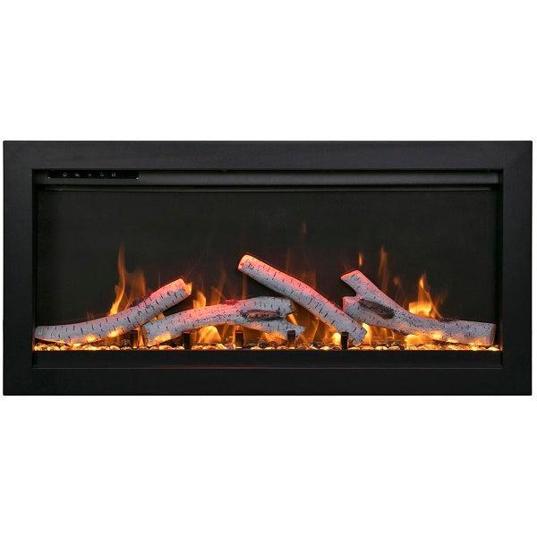 Remii WM 88" Clean Face Built-In Indoor/Outdoor Electric Fireplace-Patio Pelican