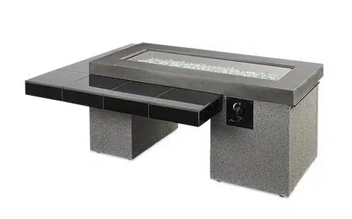 The Outdoor Greatroom Black Uptown Gas Fire Pit Table-Patio Pelican