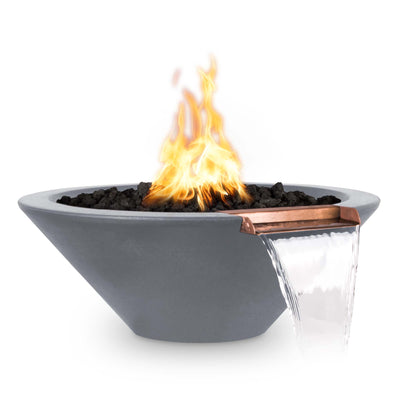 The Outdoor Plus 24" Cazo Fire & Water Bowl - GFRC Concrete-Patio Pelican