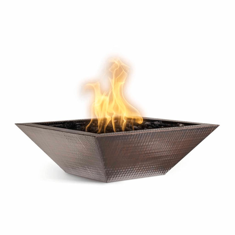 The Outdoor Plus 24" Maya Fire Bowl - Hammered Copper-Patio Pelican