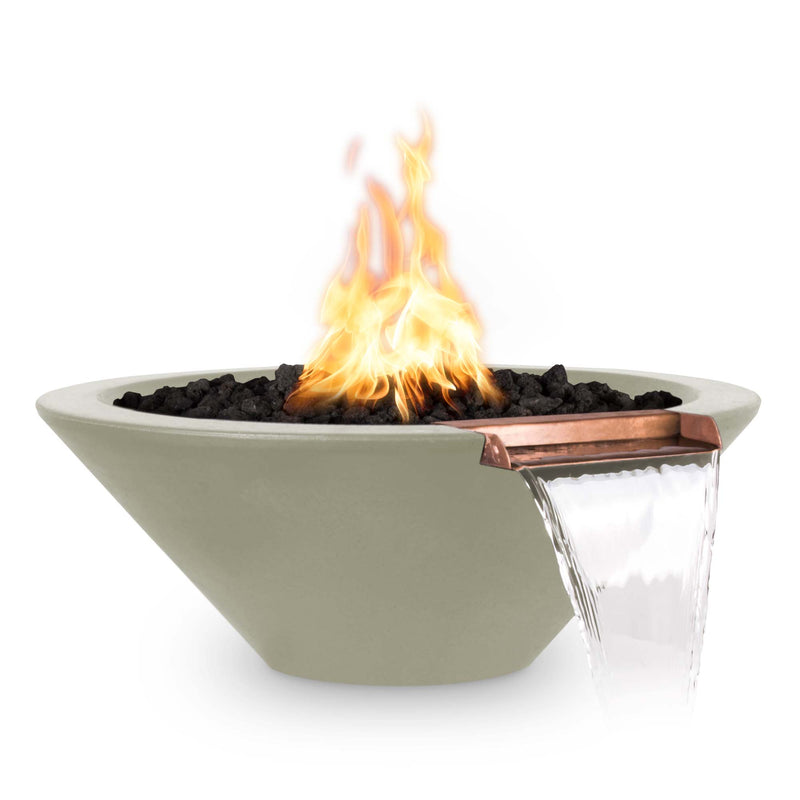 The Outdoor Plus 31" Cazo Fire & Water Bowl - GFRC Concrete-Patio Pelican