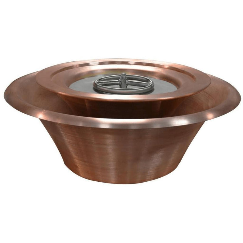 The Outdoor Plus 36" Cazo Fire & Water Bowl - 360° Spill - Hammered Copper-Patio Pelican