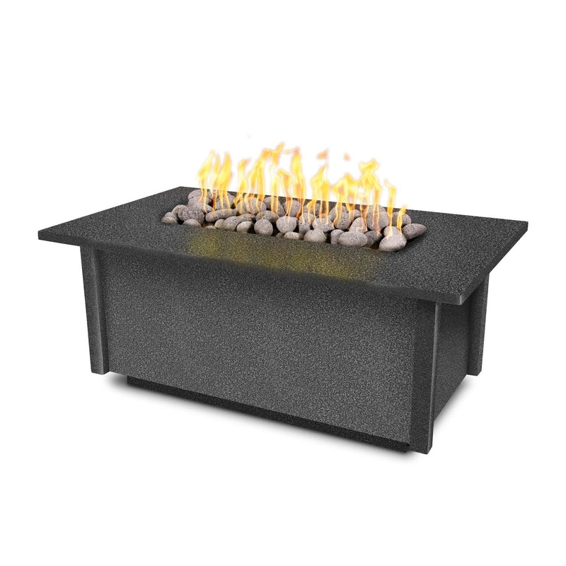 The Outdoor Plus 48" Rectangular Salinas Fire Table - Powder Coated Metal-Patio Pelican