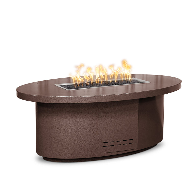 The Outdoor Plus 60" Oval Vallejo Fire Table - Powder Coated Metal-Patio Pelican